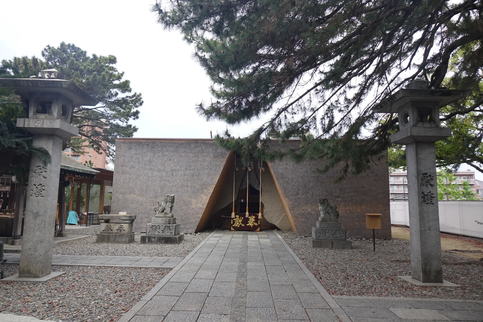 鳥飼八幡宮拜殿正面全景