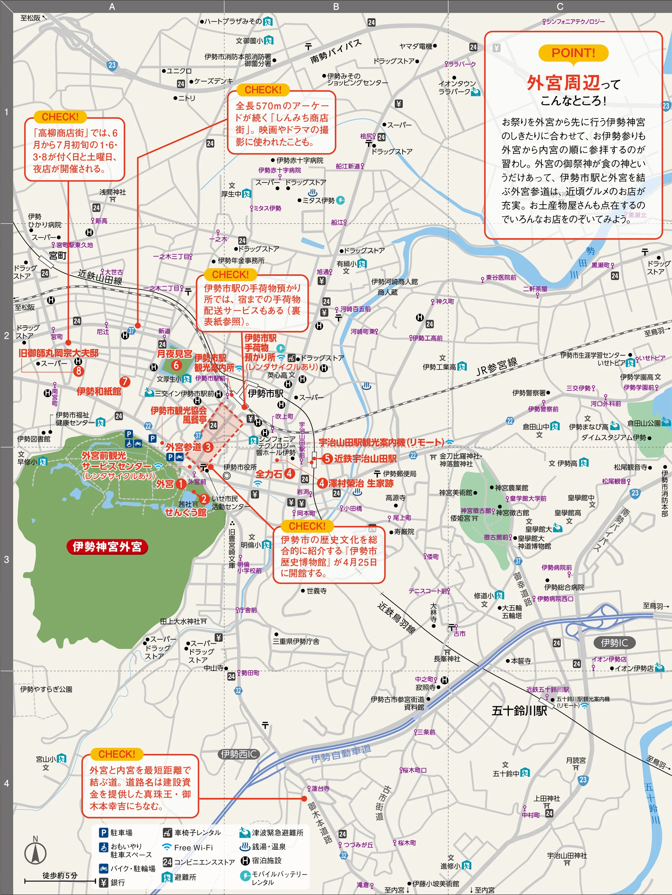 外宮周邊散策圖